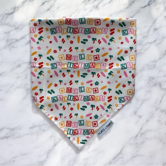 DOG Bandana - Mele Kalikimaka - Size L Large - Picture 1 of 1